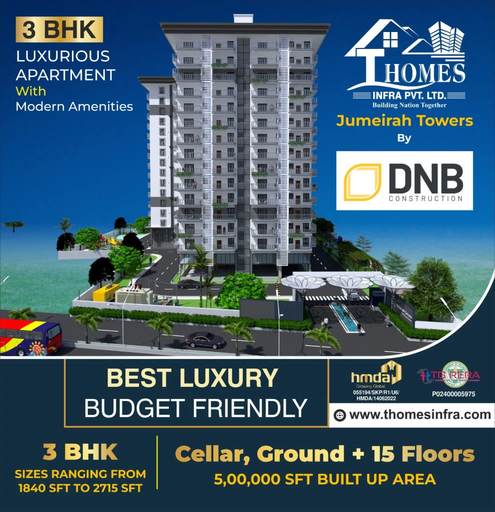 2-3 BHK Flats in Hyderabad - Flats For Sale in Mokila