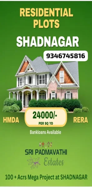 Premium Open Plots in Hyderabad - Plots For Sale in Shadnagar